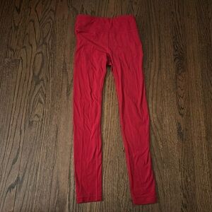 Athleta Girls Chit Chat Leggings size 8-10 red
